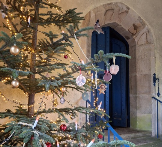 Christmas wreathmaking